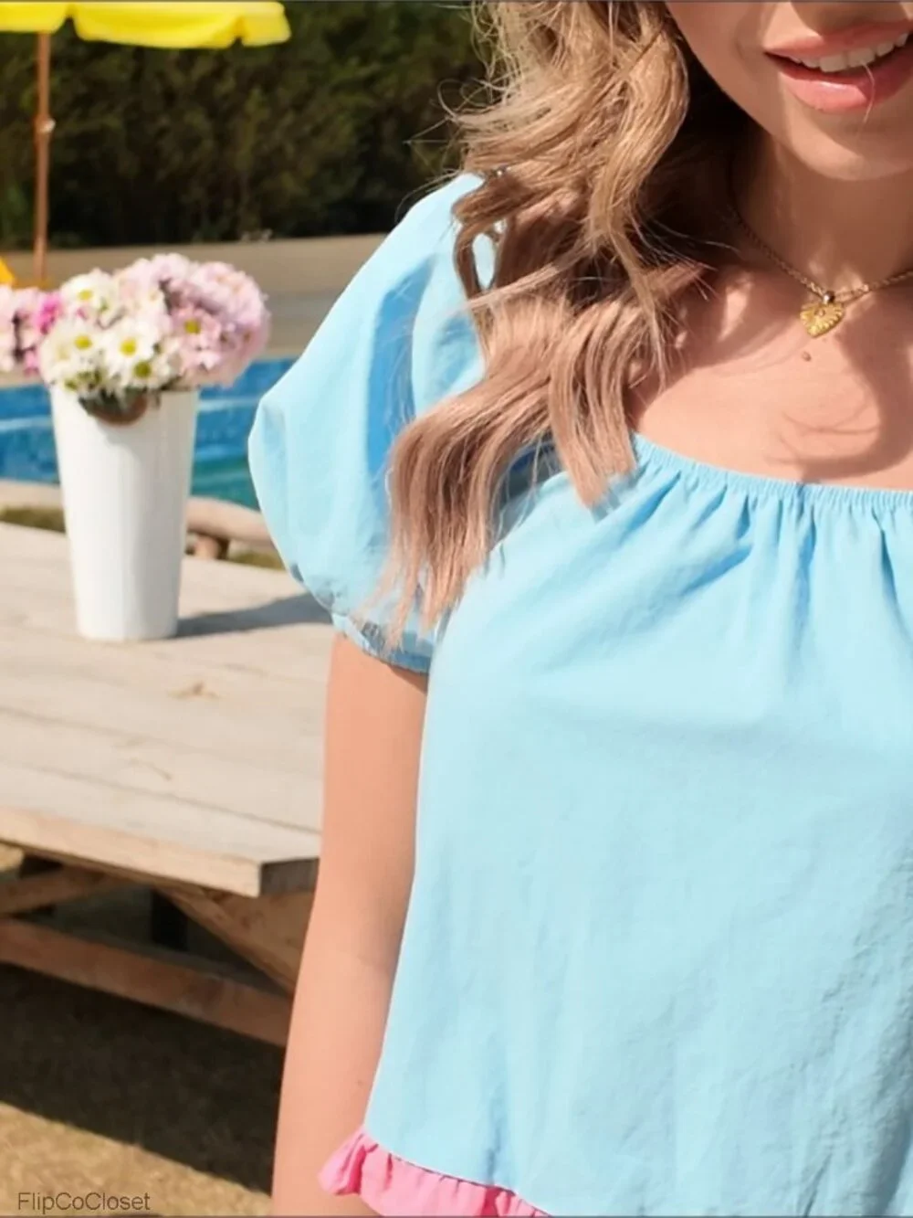 Women's Cotton 2 Piece Short Set Puff Sleeve Square Neck Summer Matching Outfit